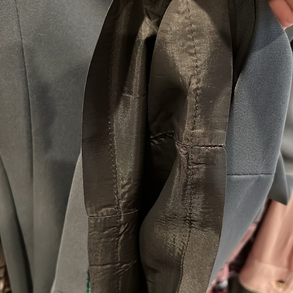 Ice cube by Michael Office Dress. Dark grey/olive. Fully lined. Zip back - Picture 6 of 6